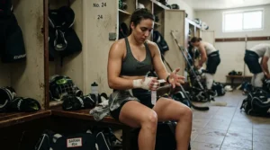 Blister prevention features shown on push gloves for wheelchair athletes